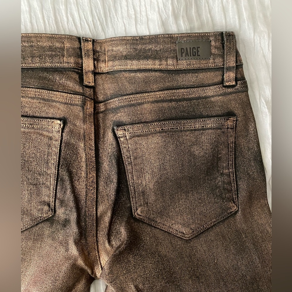PAIGE Verdugo Metallic Ultra Skinny Jean - Picture 7 of 9